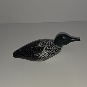 Decorative Bird Figurine - Black and White